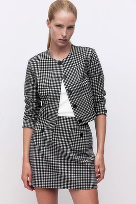 Pocket-Detail Mini Skirt