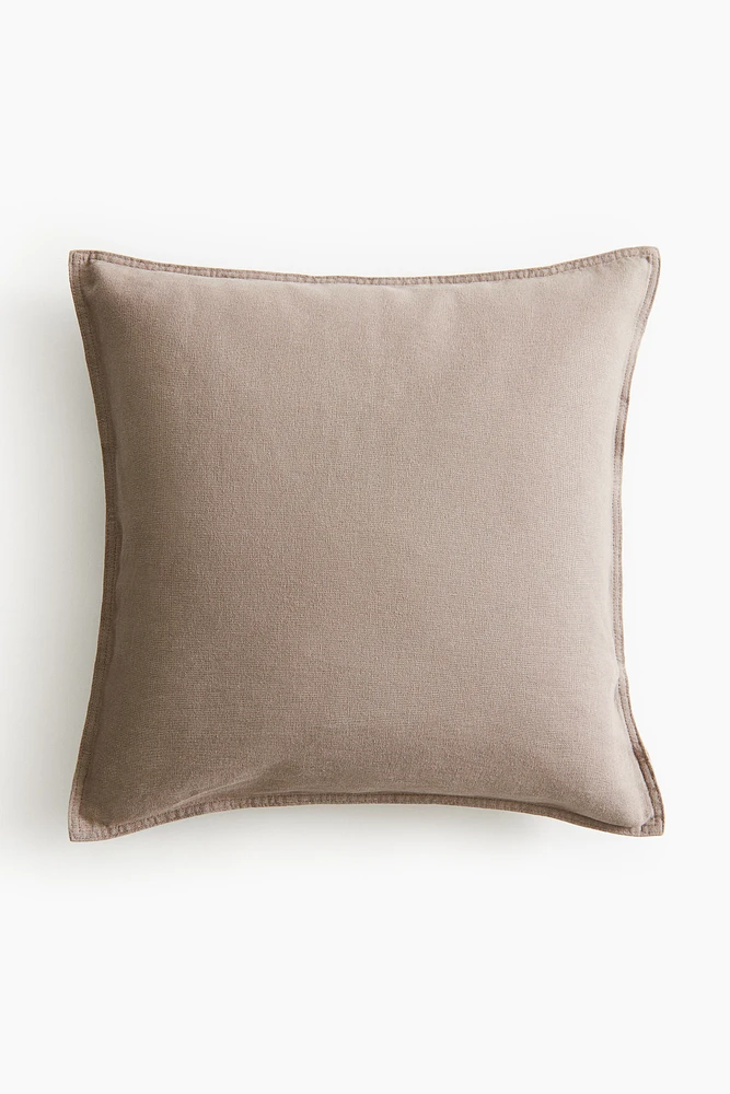 Housse de coussin en lin mélangé