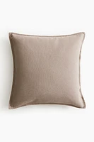 Housse de coussin en lin mélangé