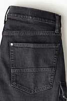 Slim Denim Cargo Shorts