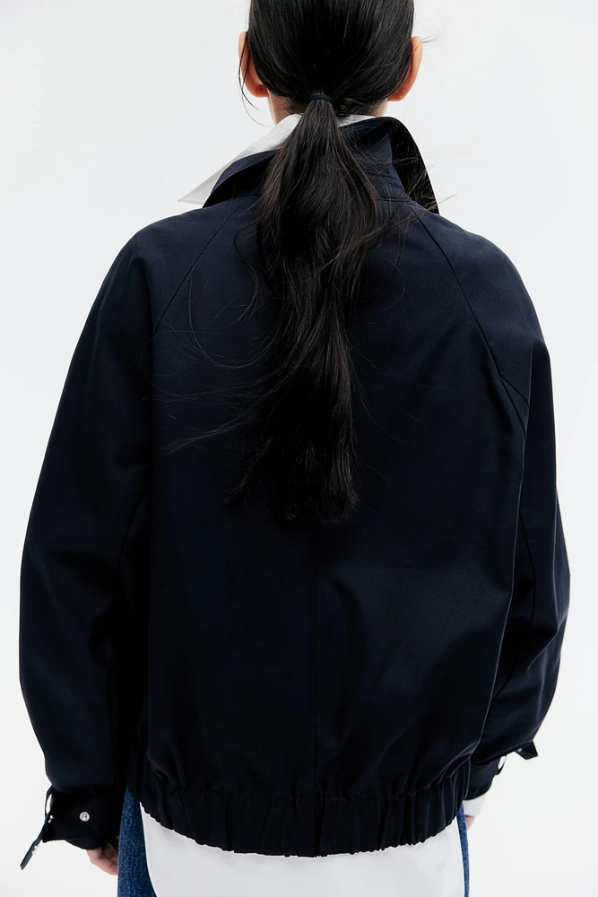 Veste en twill avec col