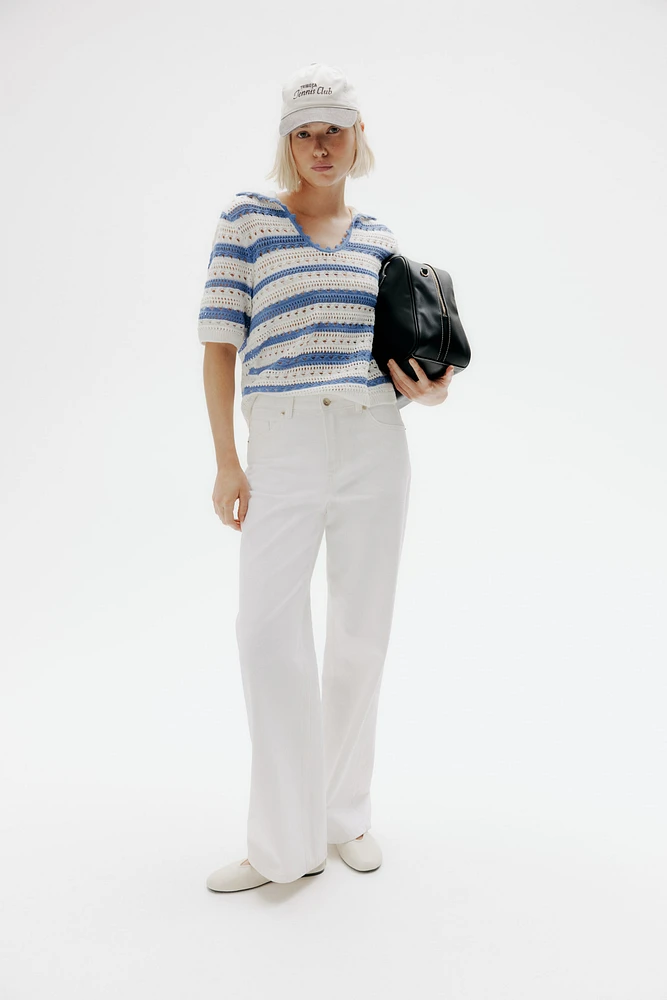 Bleecker High Rise Wide Leg Jeans