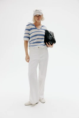 Bleecker High Rise Wide Leg Jeans
