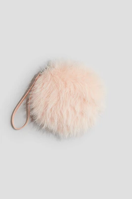 Fluffy round handbag