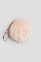 Fluffy round handbag