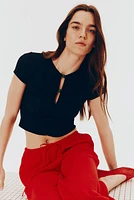 Straight-Leg Drawstring Pants