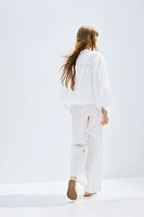 Straight-Leg Drawstring Pants