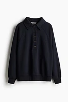 Oversized Polo Sweatshirt