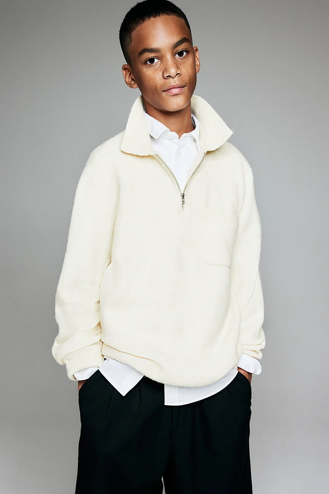 Half-Zip Polo Sweater