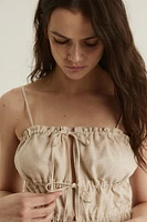 Drawstring-detail Camisole Top