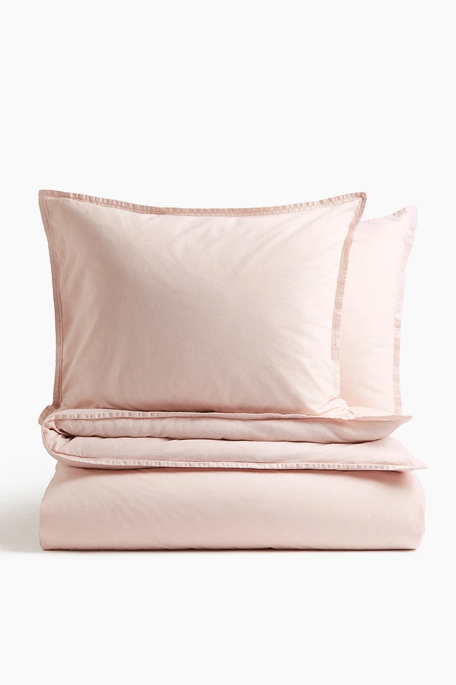 Washed Cotton King/Queen Duvet Cover Set