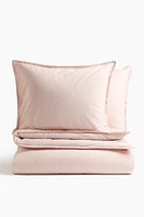 Washed Cotton King/Queen Duvet Cover Set