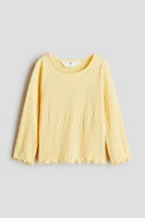 Smocked Jersey Top