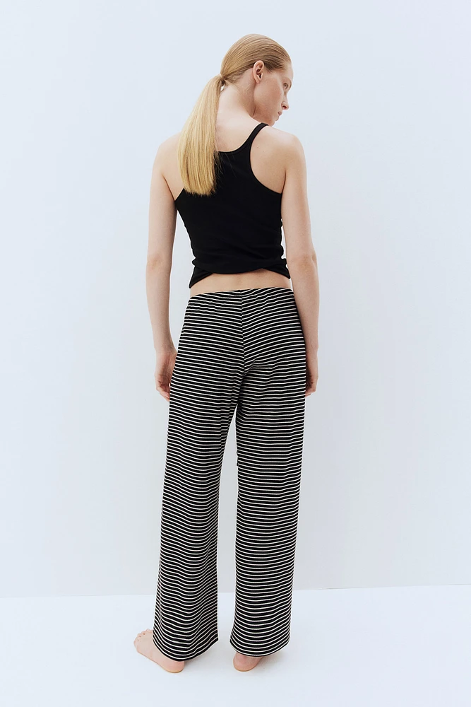 Wide-leg Jersey Pants