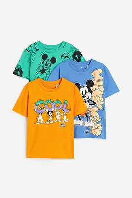 3-pack Printed T-shirts