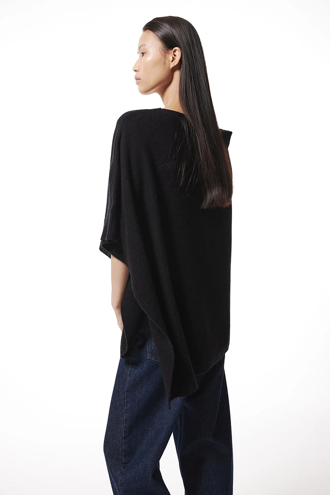 Fine-knit Cashmere-blend Poncho