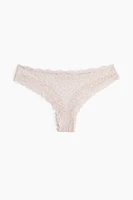 3-pack lace Brazilian briefs