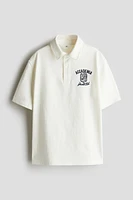 Text-Motif Polo Shirt