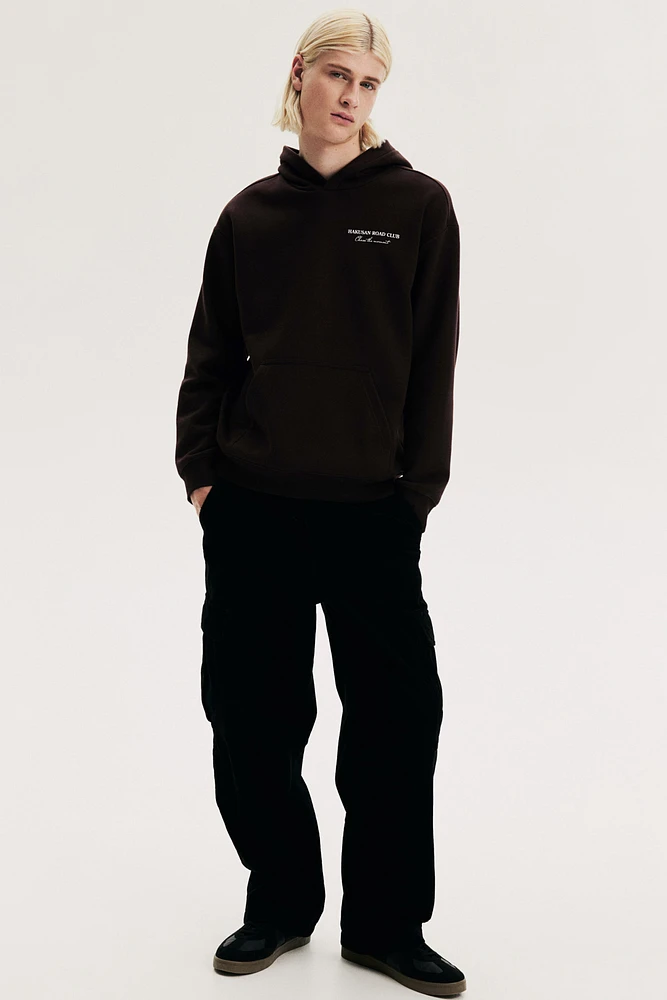 Loose Fit Printed Hoodie