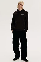 Loose Fit Printed Hoodie