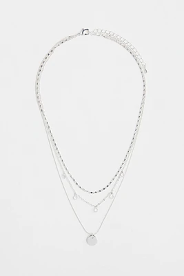 Triple-strand Pendant Necklace