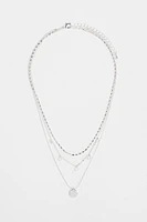 Triple-strand Pendant Necklace