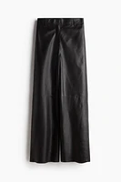 Straight Leather Pants