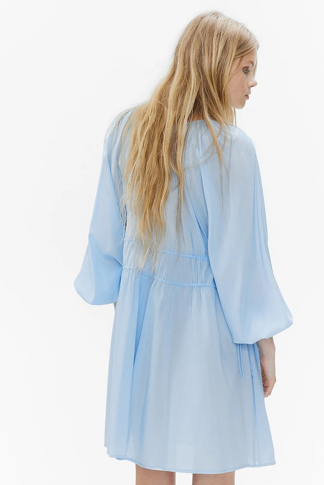 Drawstring-detail Dress