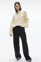 Wide-Leg Drawstring Pants