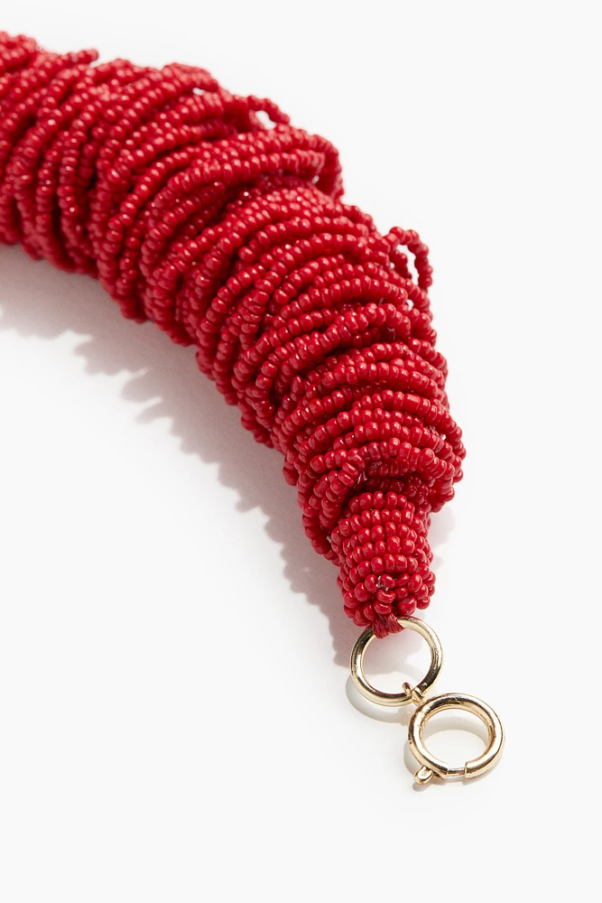 Glass-bead Statement Bracelet