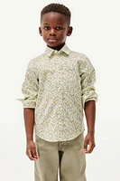 Floral-patterned Poplin Shirt