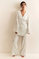 Linen-Blend Robe