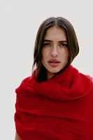 Linen-blend Shawl