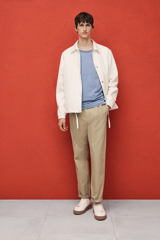 Regular-Fit Crease-Leg Chinos