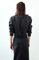 Coated Bomber Jacket