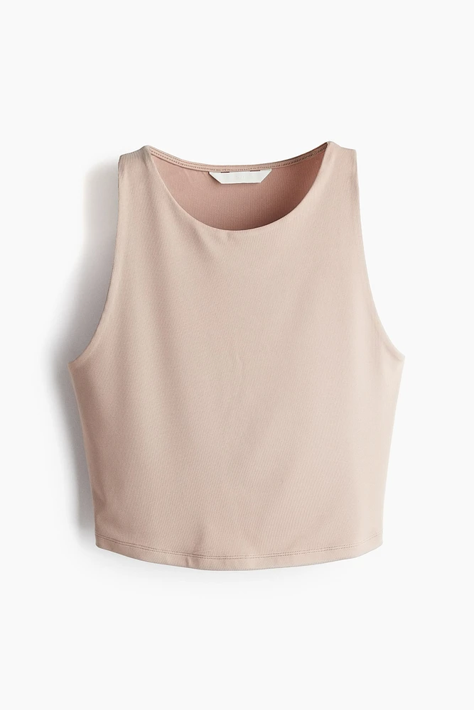 Cropped Microfiber Tank Top