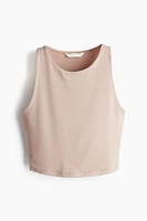 Cropped Microfiber Tank Top