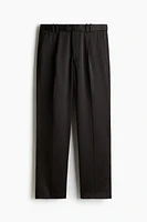 Relaxed Fit Satin Pants