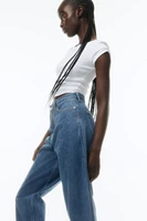High Rise Barrel Leg Jeans