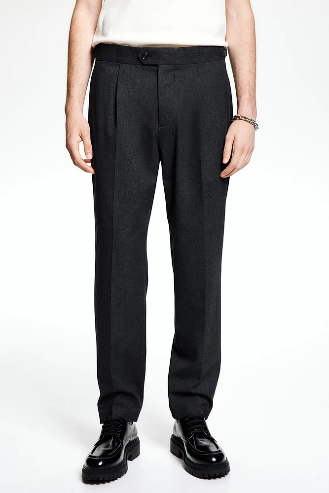 Viscose-Blend Dress Pants