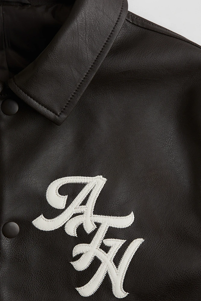 Baseball Jacket with Collar