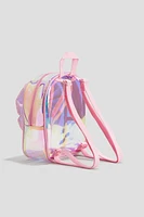 Iridescent Backpack with Appliqués