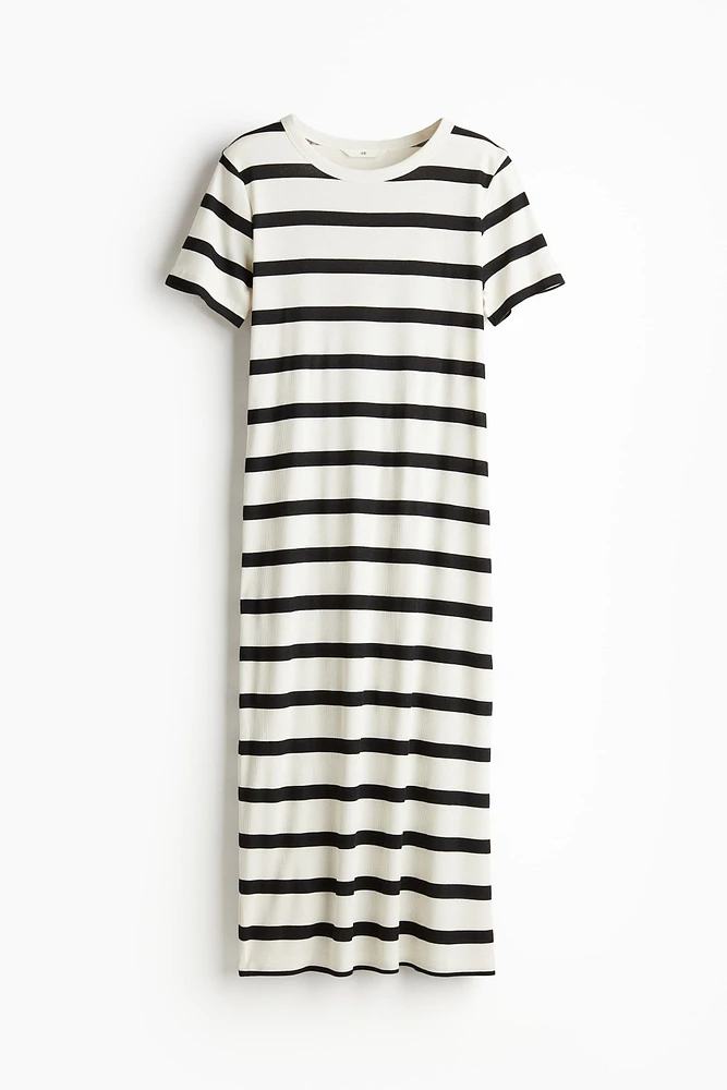 Ribbed Jersey Dress