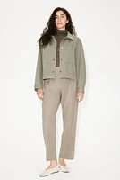 Pantalon effilé en sergé