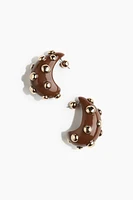 Studded dome earrings