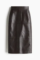 Coated Pencil Skirt