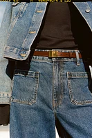 Wide High Jeans