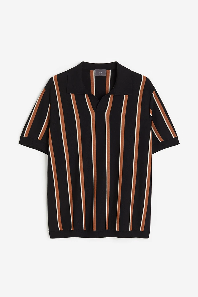 Regular Fit Fine-knit Polo Shirt