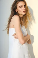Camisole Dress with Eyelet Embroidery