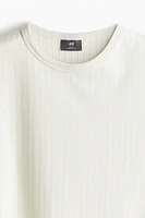 Slim Fit Ribbed Lyocell-blend T-shirt